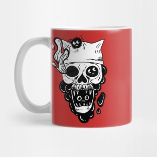 Skull and spiders Mug